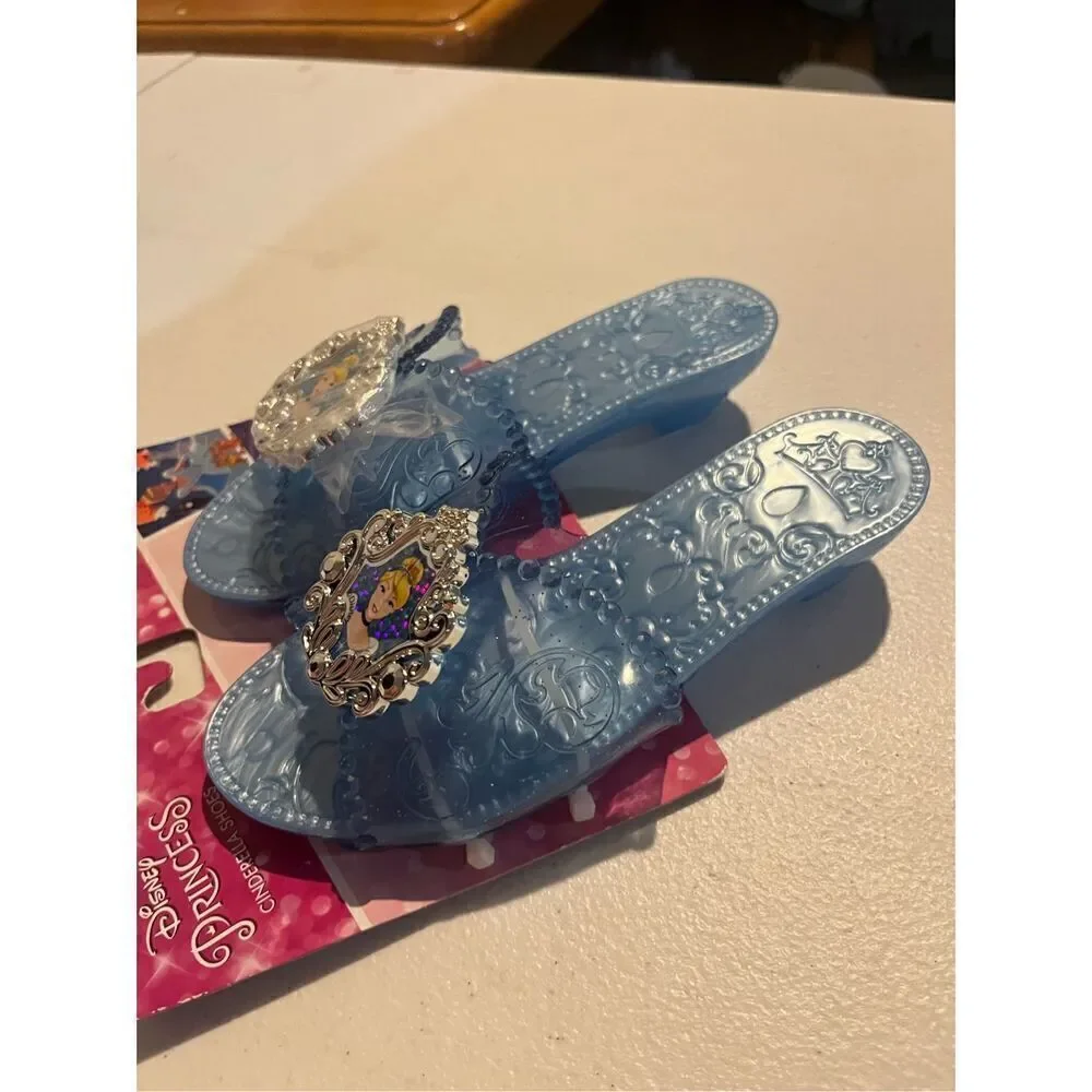 Disney Princess Cinderella Magic Slipper Costume High Heel Shoes Blue 3+ age